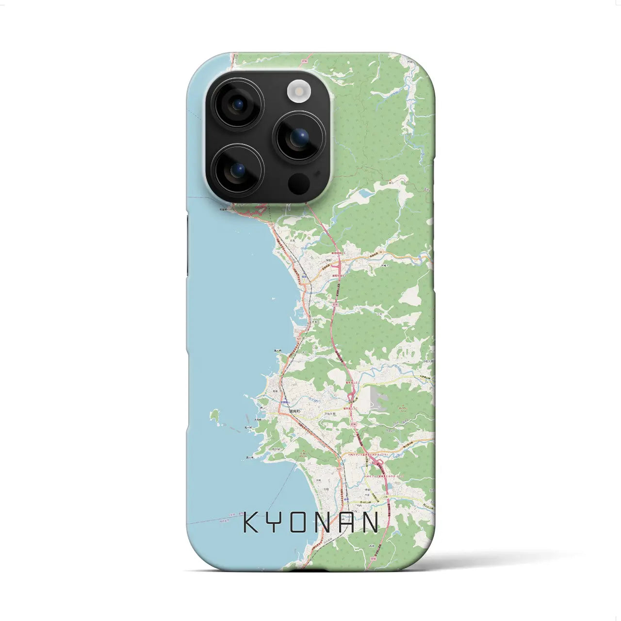 【鋸南(千葉県)】地図柄iPhoneケース(バックカバータイプ)