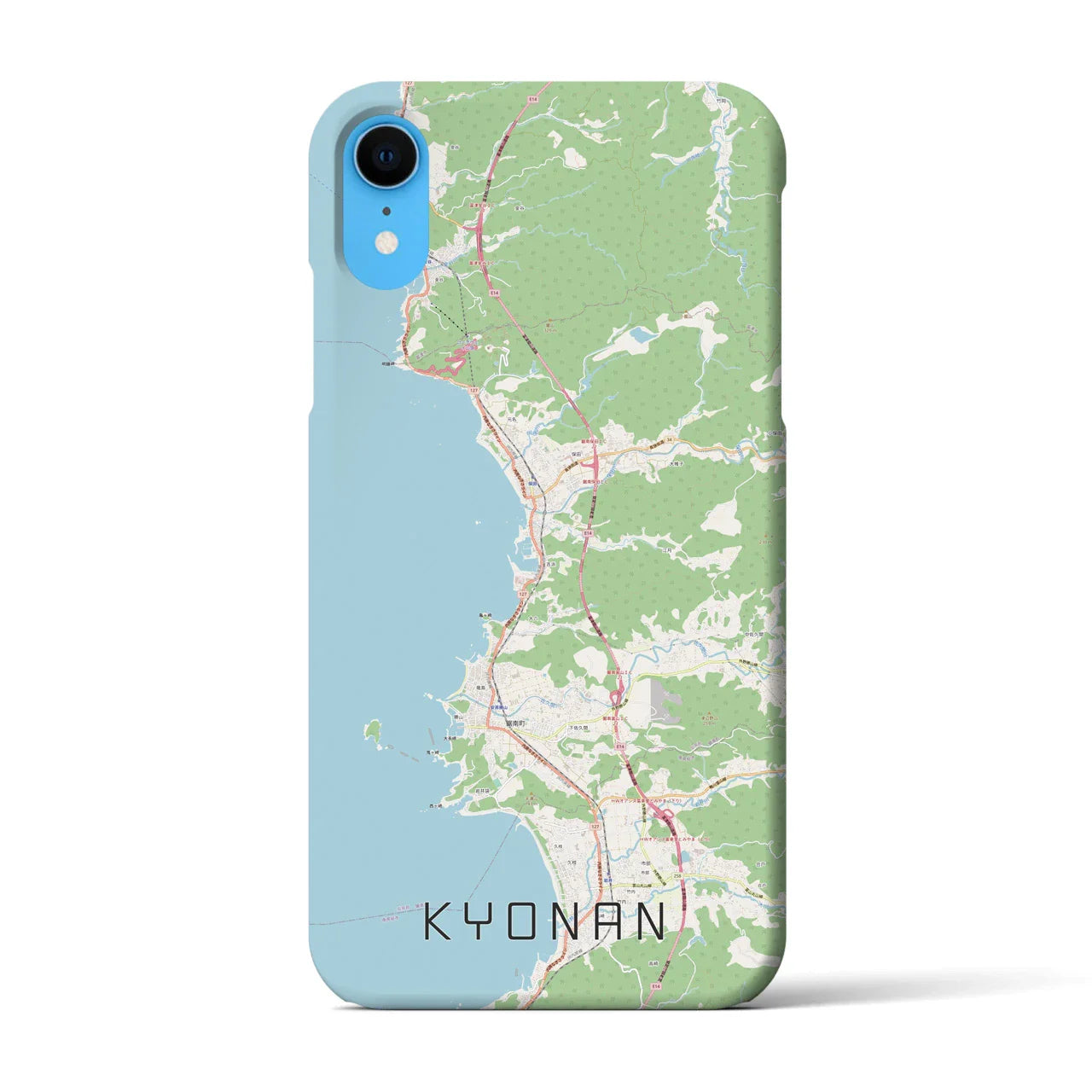 【鋸南(千葉県)】地図柄iPhoneケース(バックカバータイプ)
