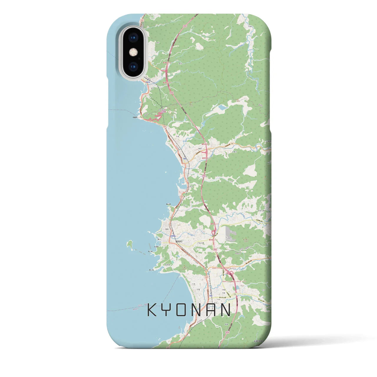 【鋸南(千葉県)】地図柄iPhoneケース(バックカバータイプ)