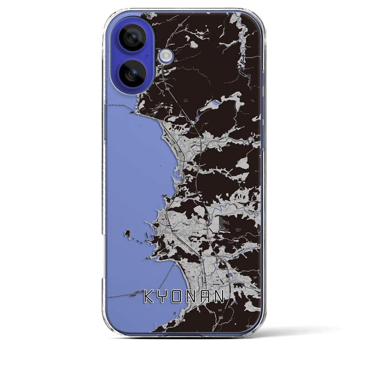 【鋸南(千葉県)】地図柄iPhoneケース(クリアタイプ)