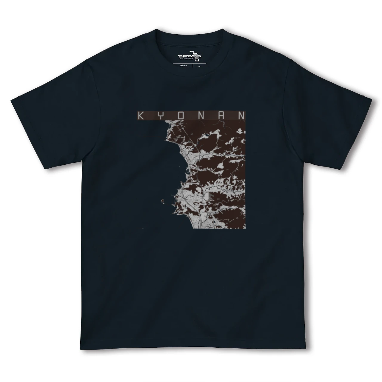 【鋸南(千葉県)】地図柄ヘビーウェイトTシャツ