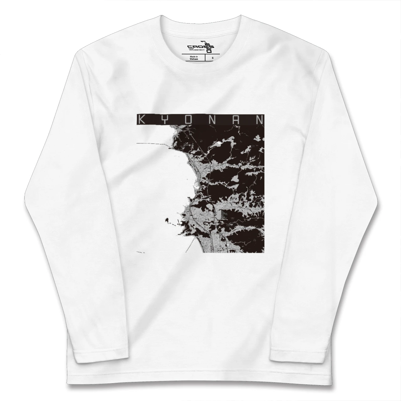 【鋸南(千葉県)】地図柄ロングスリーブTシャツ