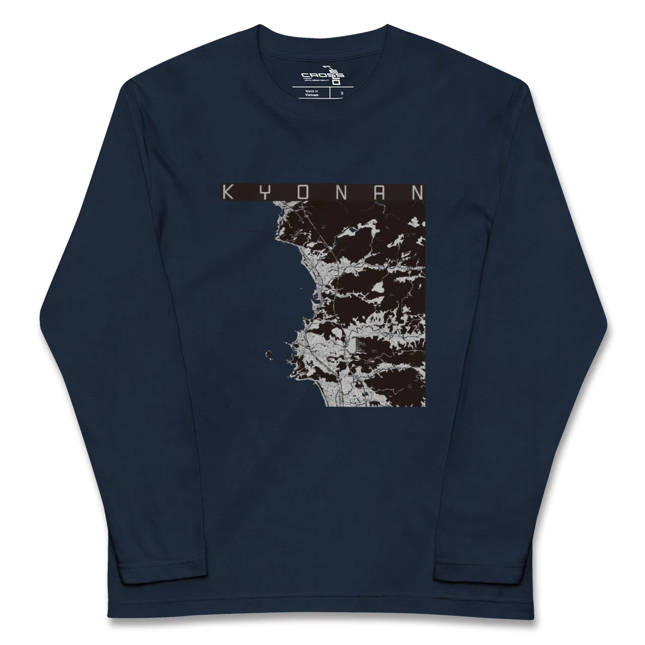 【鋸南(千葉県)】地図柄ロングスリーブTシャツ