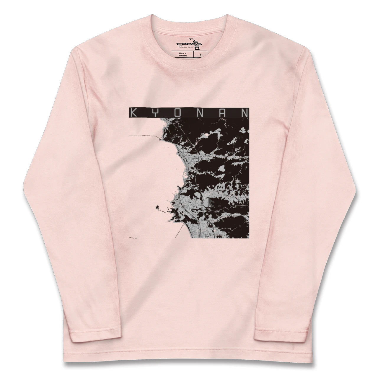 【鋸南(千葉県)】地図柄ロングスリーブTシャツ