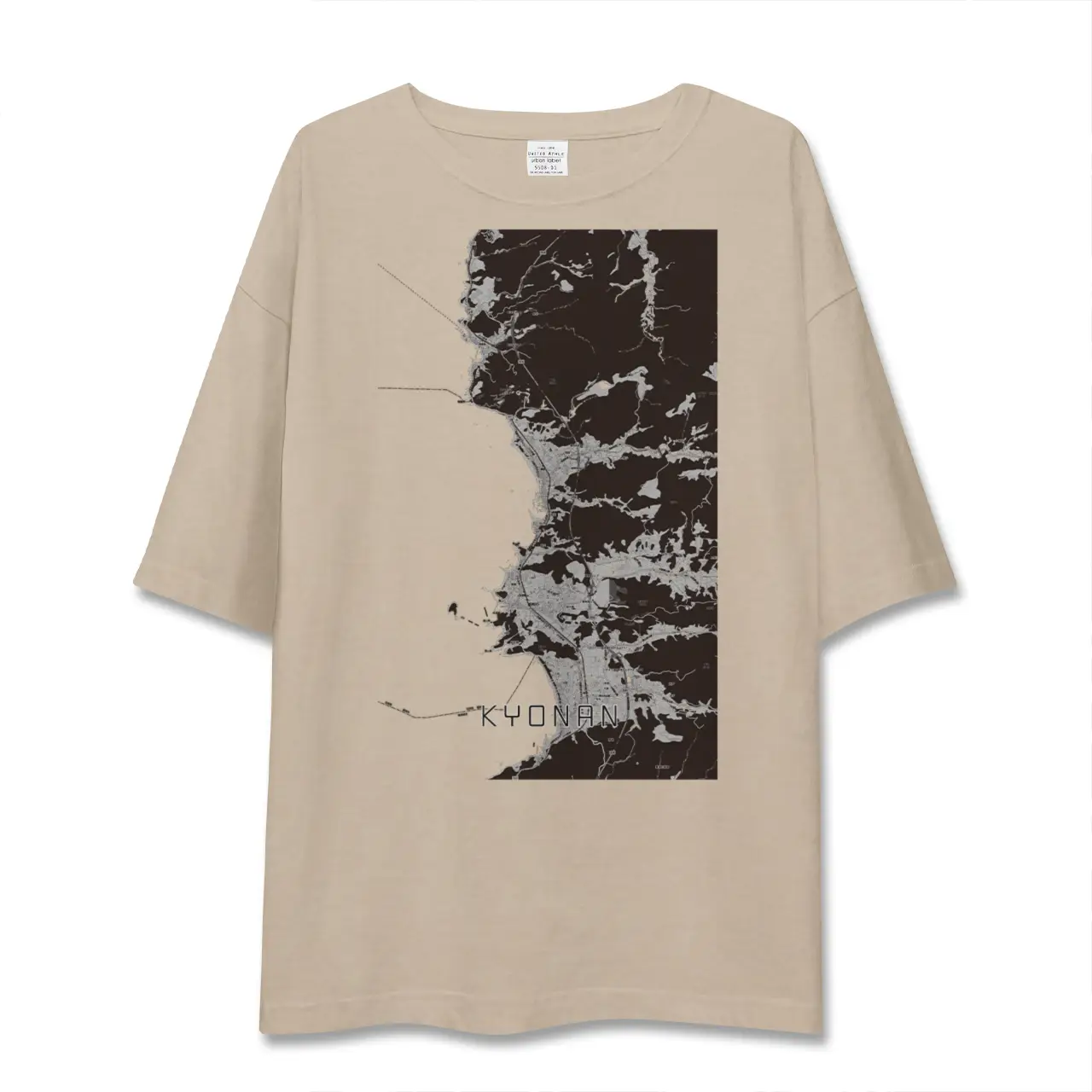 【鋸南(千葉県)】地図柄ビッグシルエットTシャツ