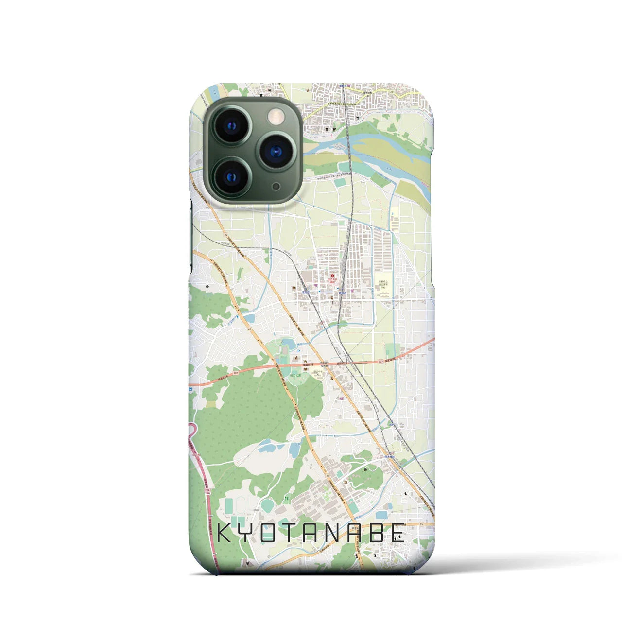 【京田辺(京都府)】地図柄iPhoneケース(バックカバータイプ)