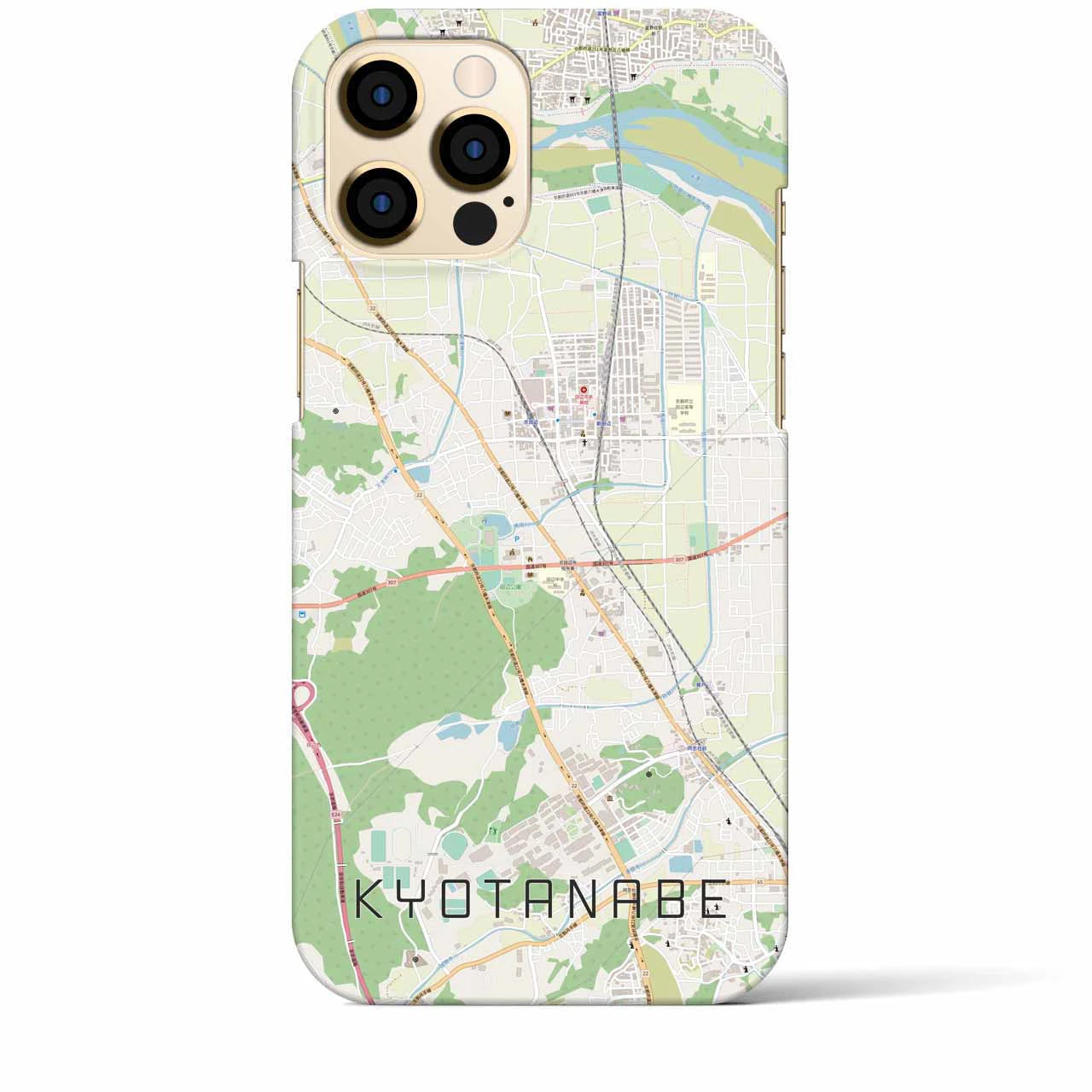 【京田辺(京都府)】地図柄iPhoneケース(バックカバータイプ)