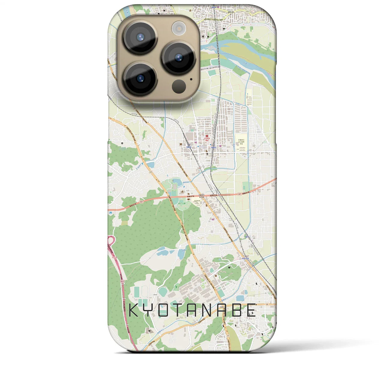 【京田辺(京都府)】地図柄iPhoneケース(バックカバータイプ)