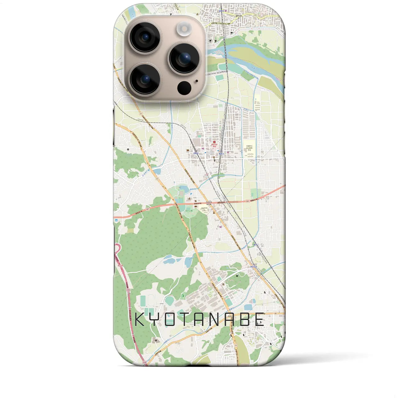 【京田辺(京都府)】地図柄iPhoneケース(バックカバータイプ)