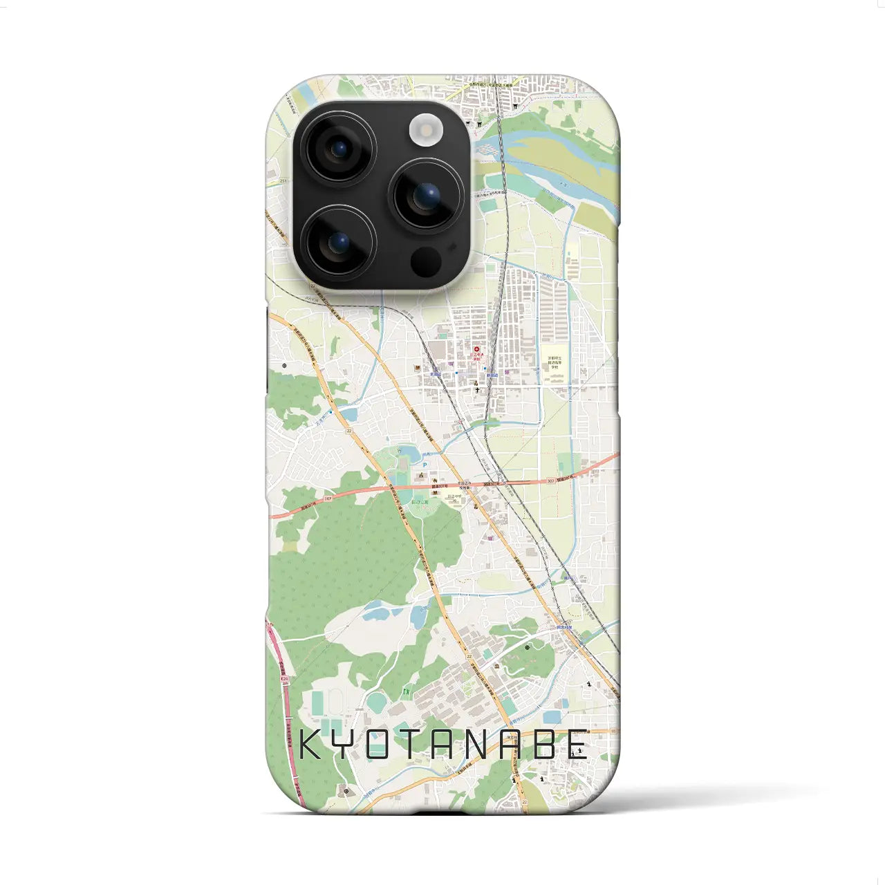 【京田辺(京都府)】地図柄iPhoneケース(バックカバータイプ)