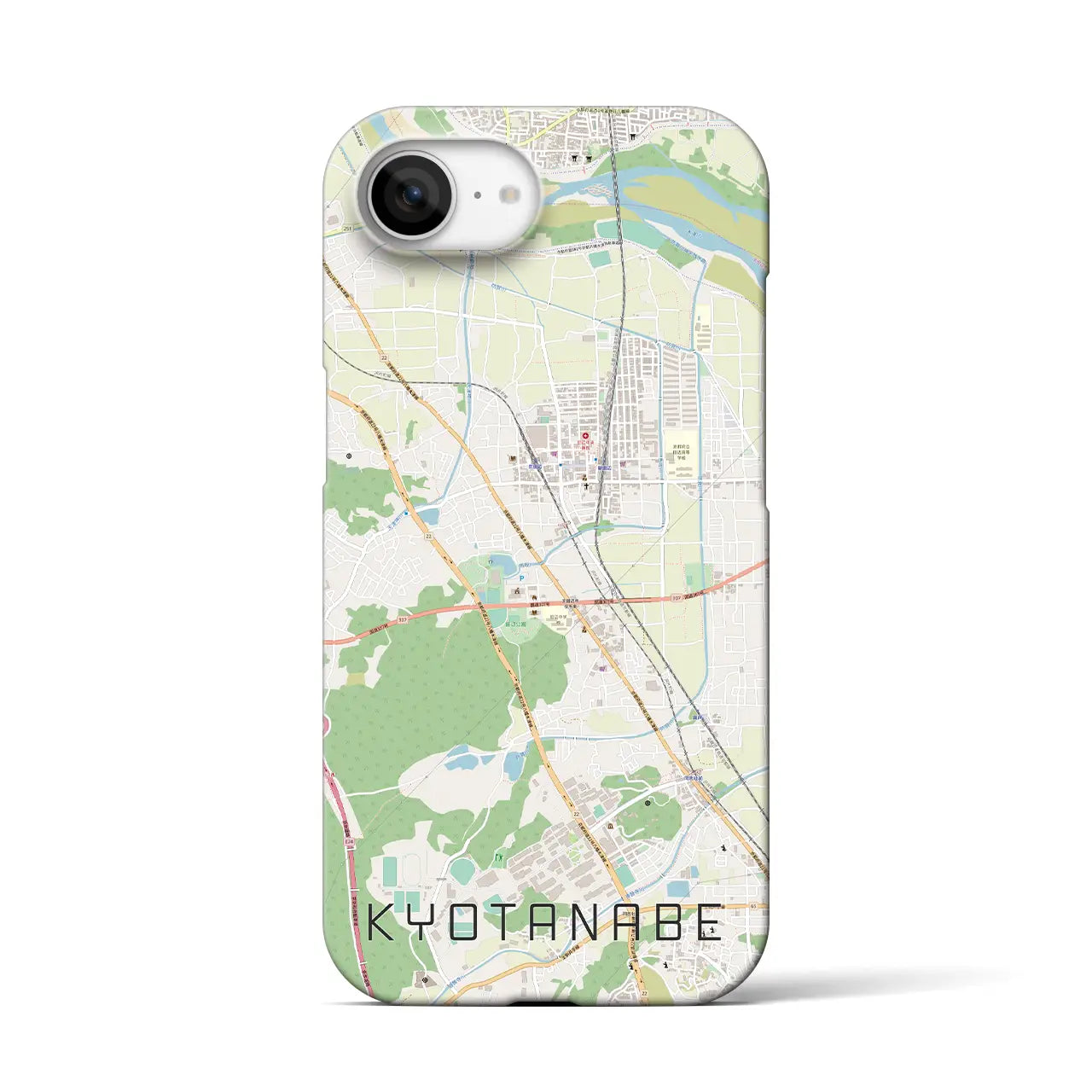 【京田辺(京都府)】地図柄iPhoneケース(バックカバータイプ)