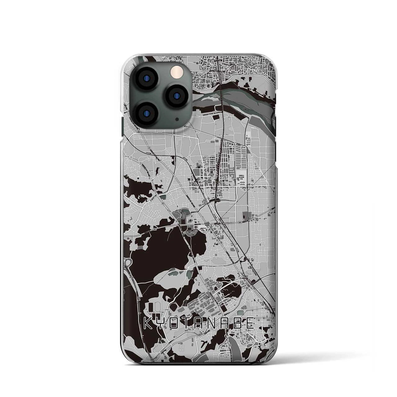 【京田辺(京都府)】地図柄iPhoneケース(クリアタイプ)