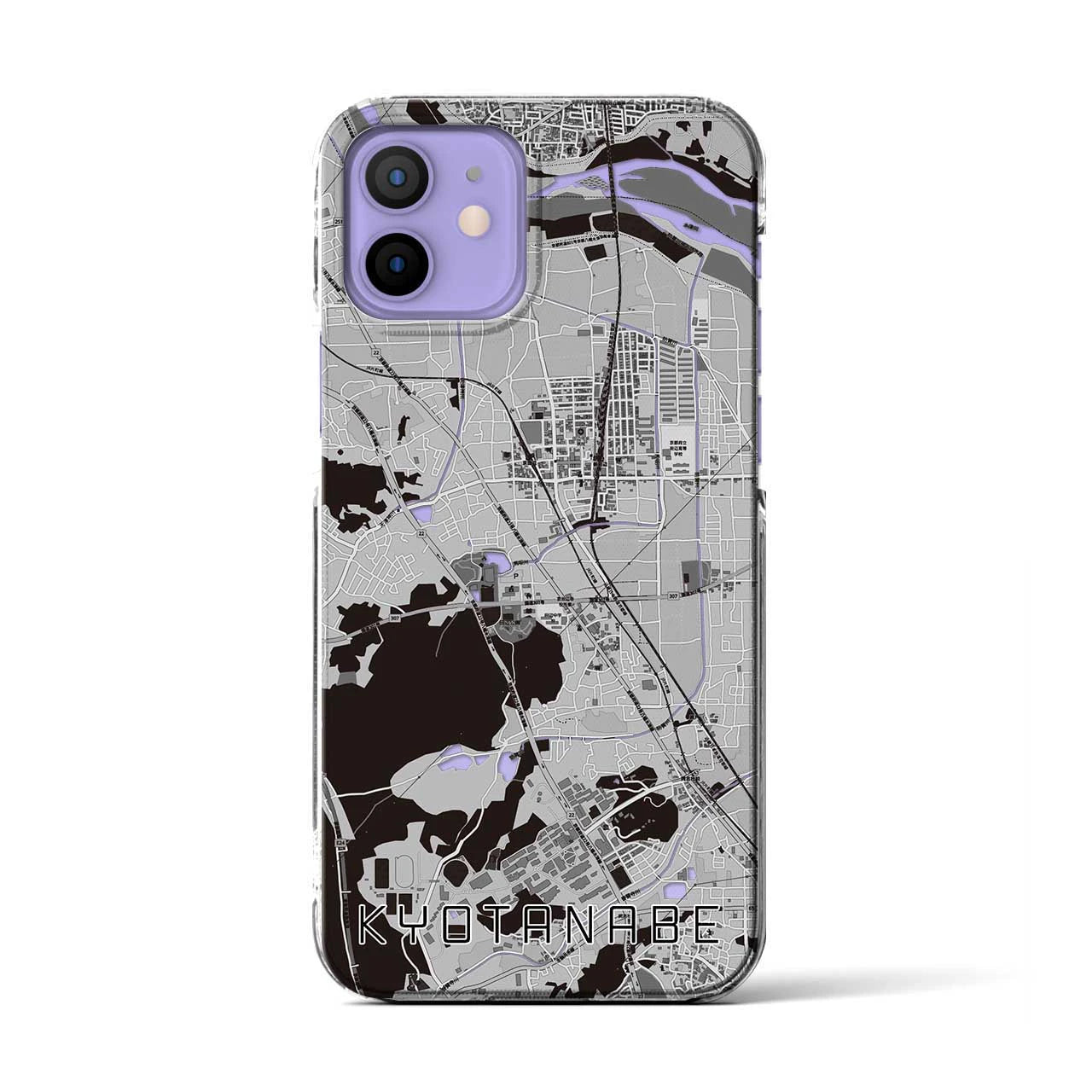 【京田辺(京都府)】地図柄iPhoneケース(クリアタイプ)