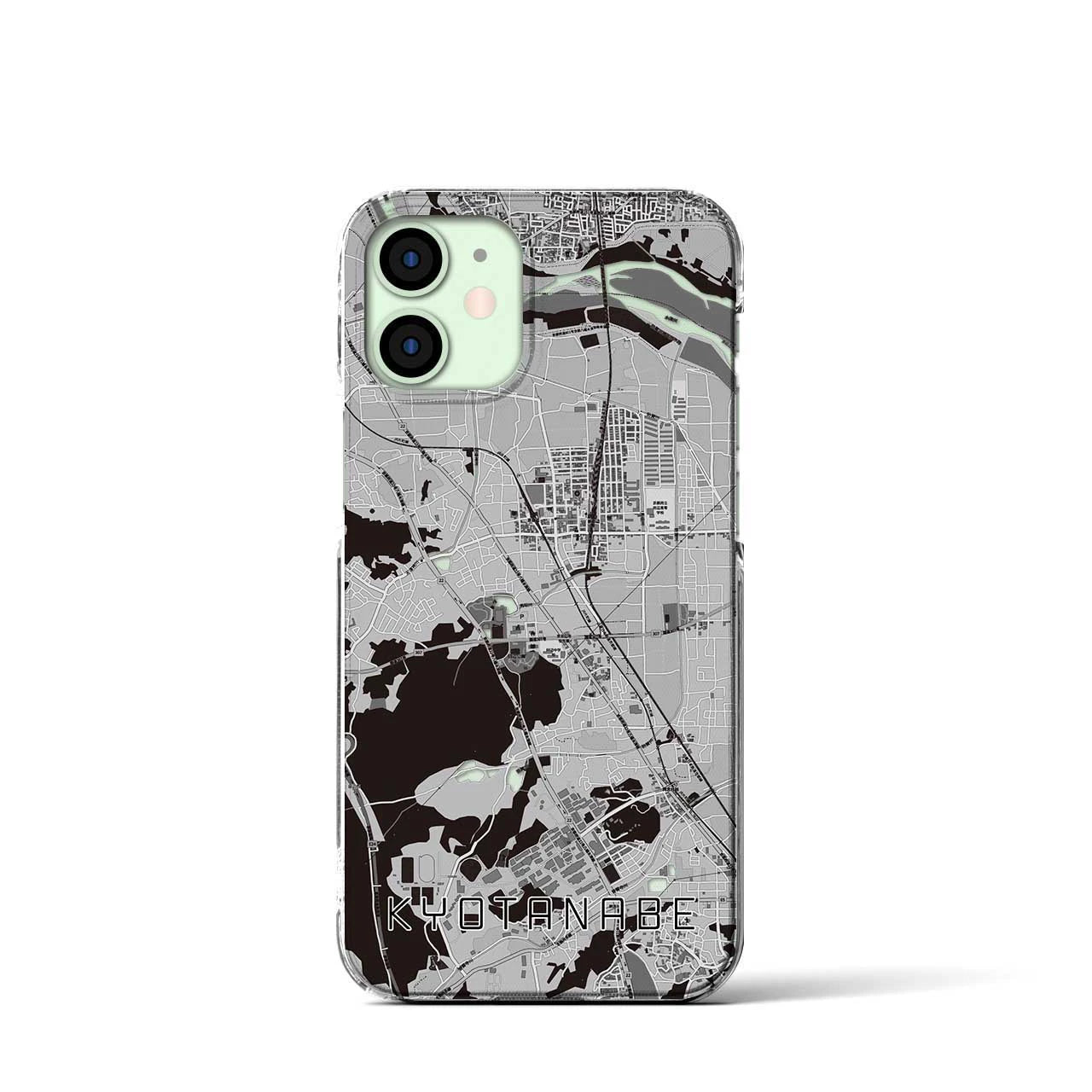 【京田辺(京都府)】地図柄iPhoneケース(クリアタイプ)