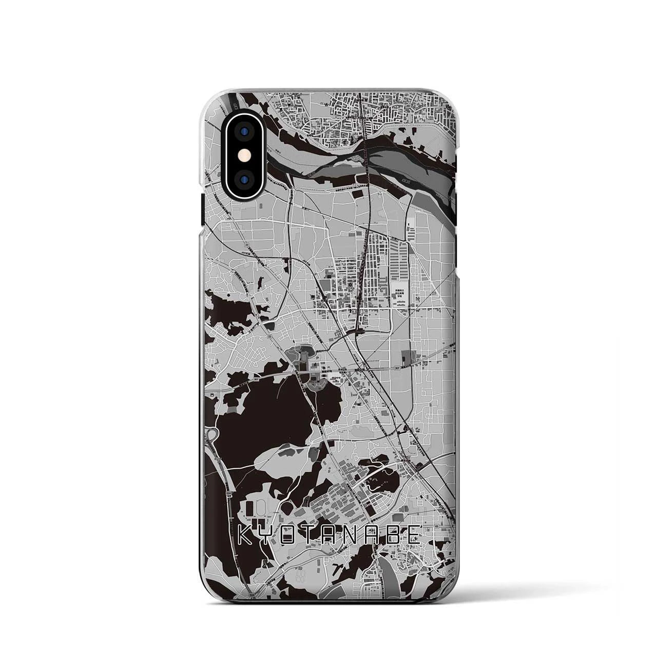 【京田辺(京都府)】地図柄iPhoneケース(クリアタイプ)