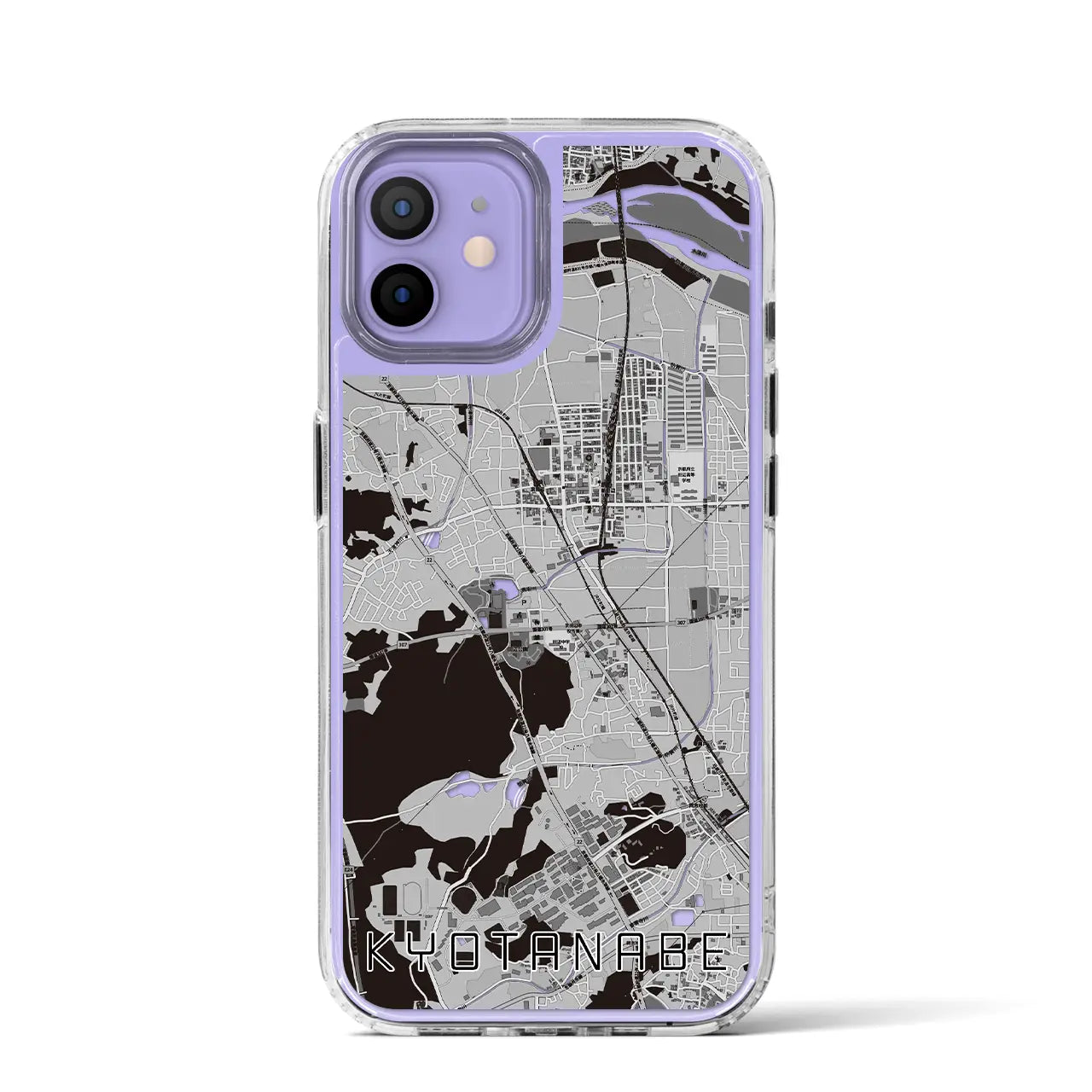 【京田辺(京都府)】地図柄iPhoneケース(MagSafeタイプ)