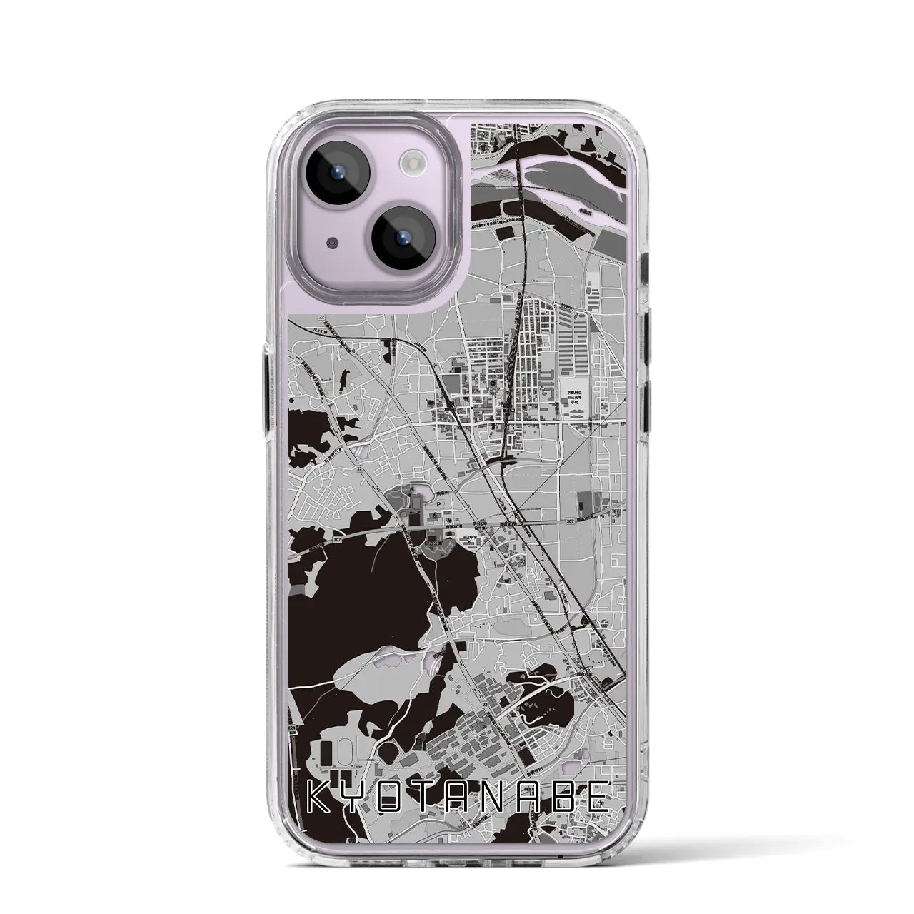 【京田辺(京都府)】地図柄iPhoneケース(MagSafeタイプ)