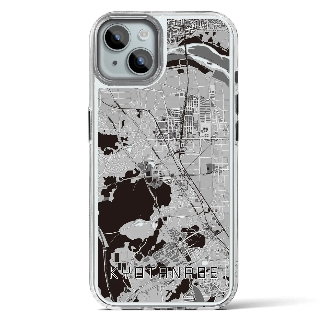 【京田辺(京都府)】地図柄iPhoneケース(MagSafeタイプ)