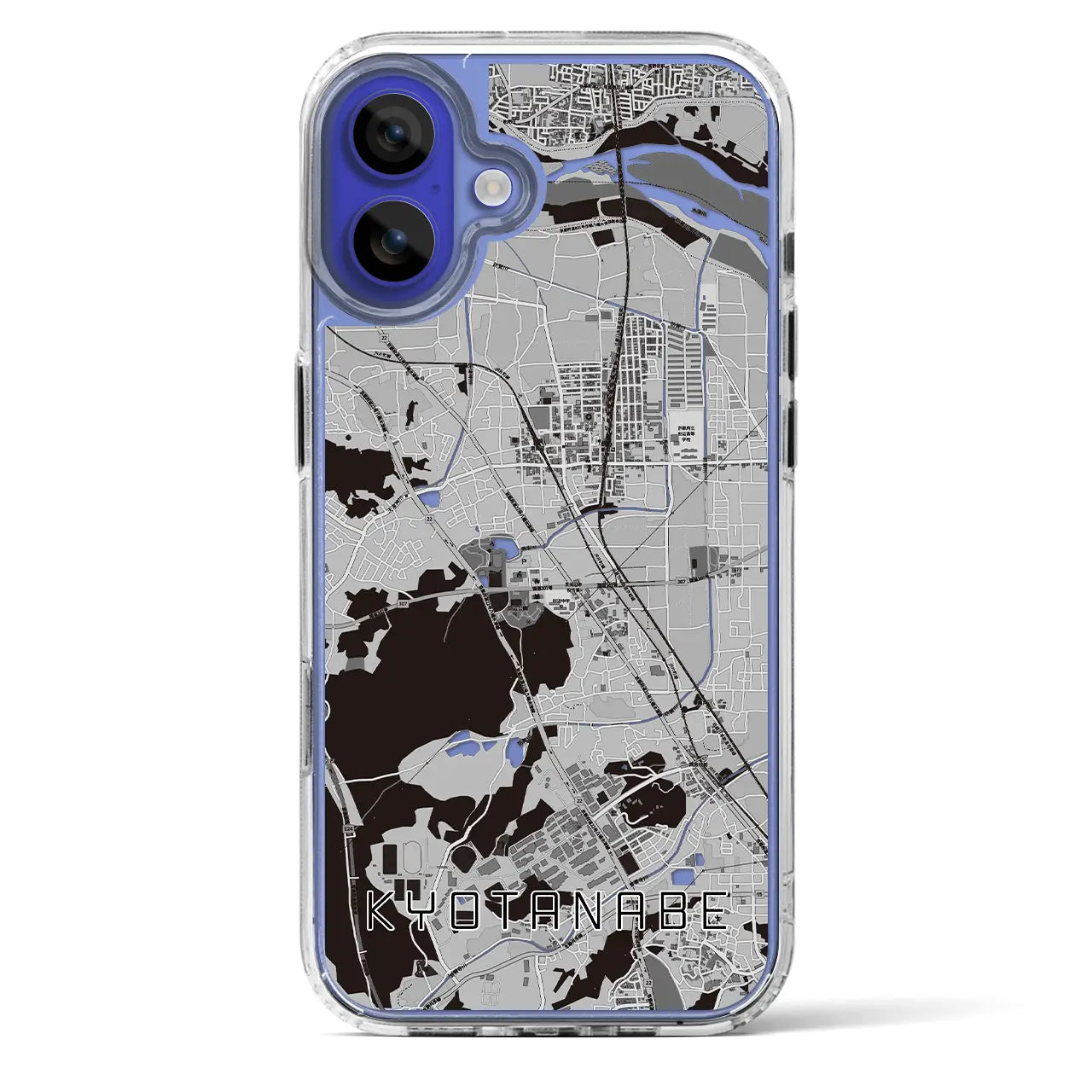 【京田辺(京都府)】地図柄iPhoneケース(MagSafeタイプ)