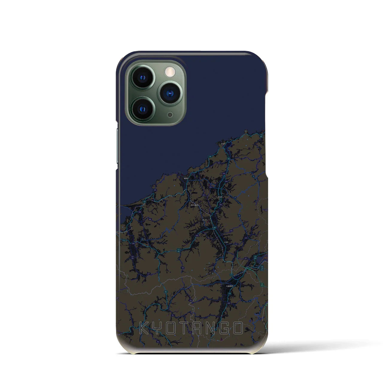 【京丹後(京都府)】地図柄iPhoneケース(バックカバータイプ)