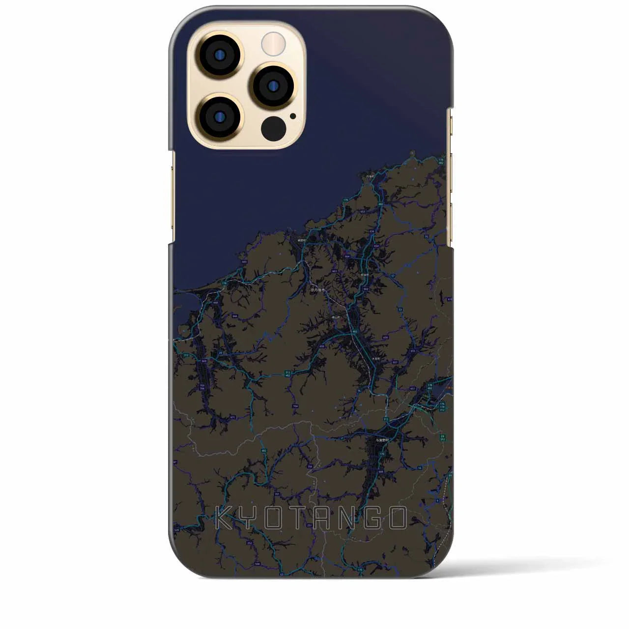 【京丹後(京都府)】地図柄iPhoneケース(バックカバータイプ)
