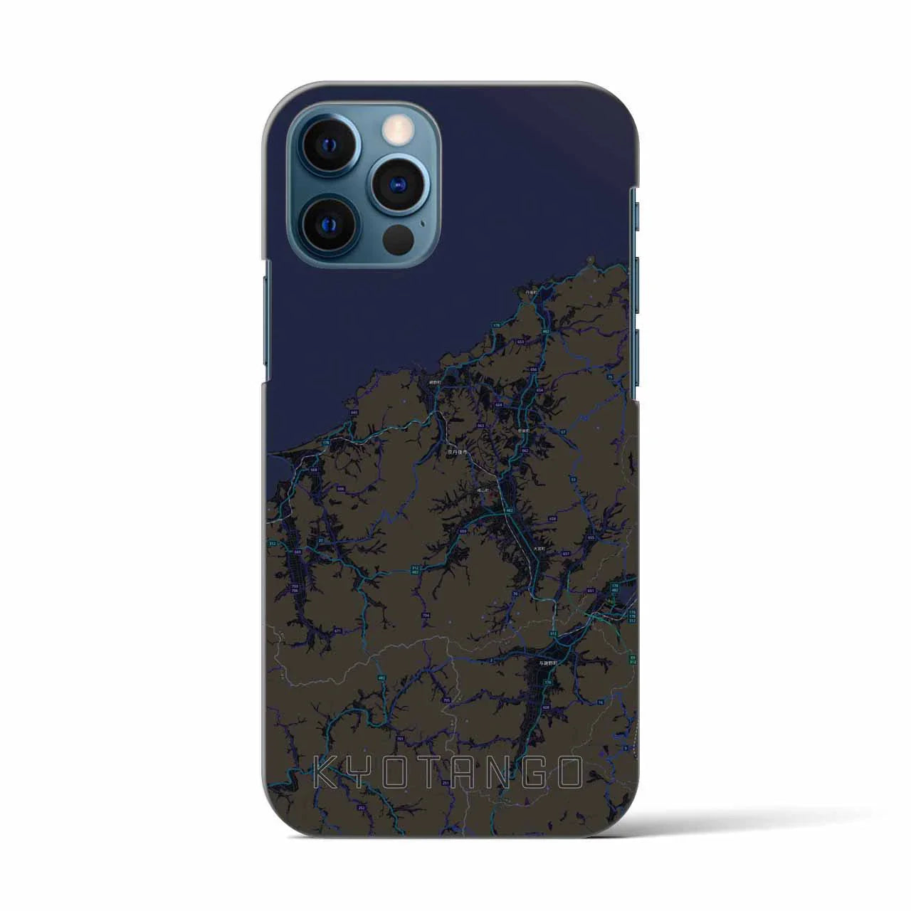 【京丹後(京都府)】地図柄iPhoneケース(バックカバータイプ)