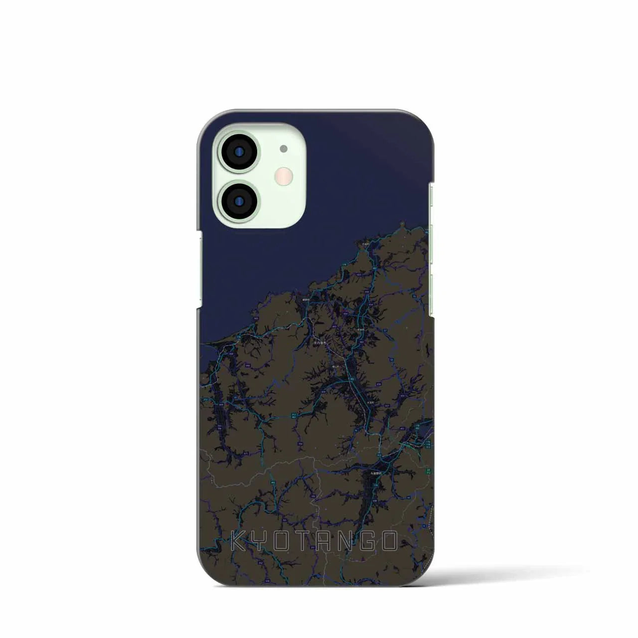 【京丹後(京都府)】地図柄iPhoneケース(バックカバータイプ)