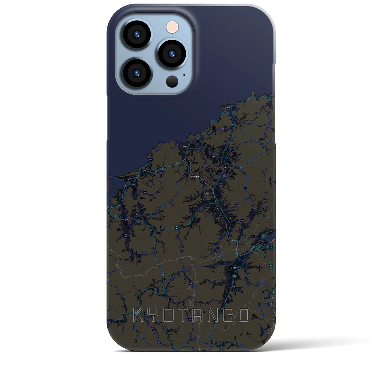 【京丹後(京都府)】地図柄iPhoneケース(バックカバータイプ)