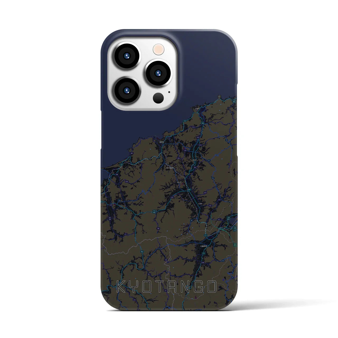 【京丹後(京都府)】地図柄iPhoneケース(バックカバータイプ)