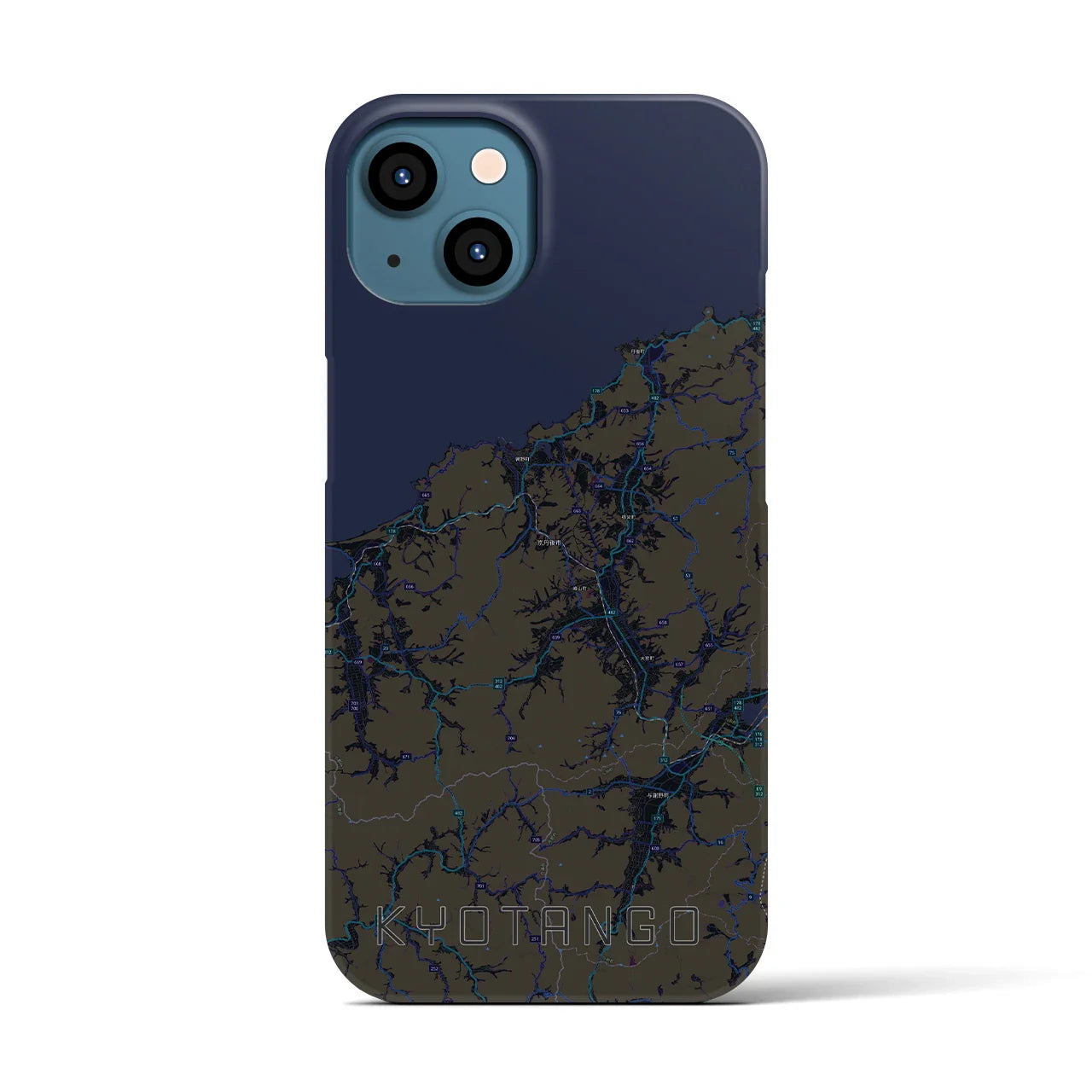 【京丹後(京都府)】地図柄iPhoneケース(バックカバータイプ)