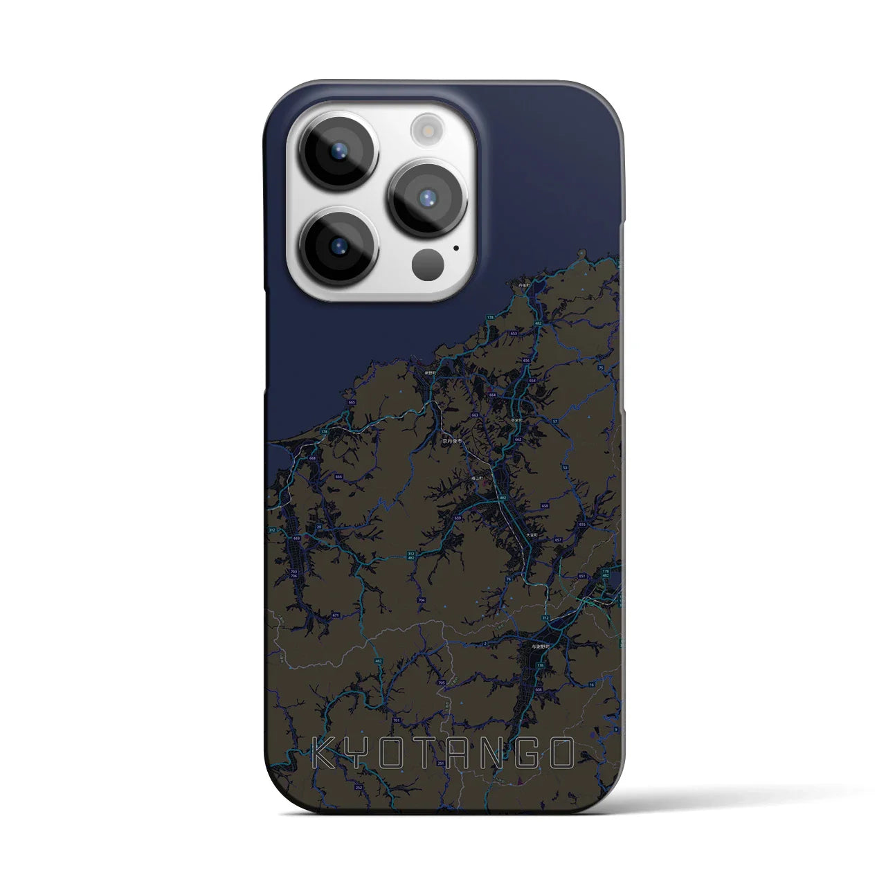 【京丹後(京都府)】地図柄iPhoneケース(バックカバータイプ)