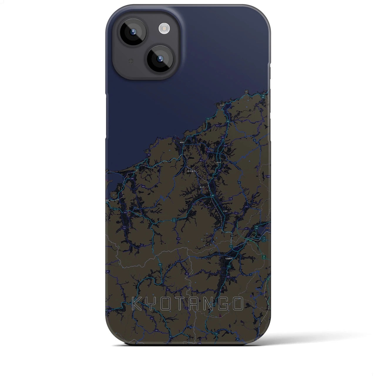 【京丹後(京都府)】地図柄iPhoneケース(バックカバータイプ)