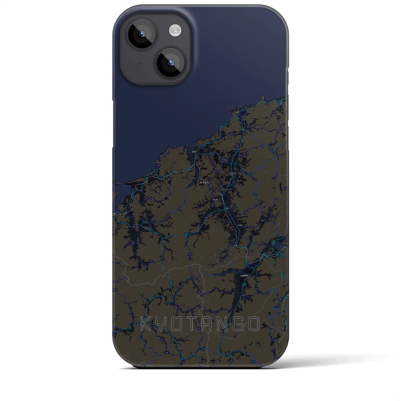 【京丹後(京都府)】地図柄iPhoneケース(バックカバータイプ)