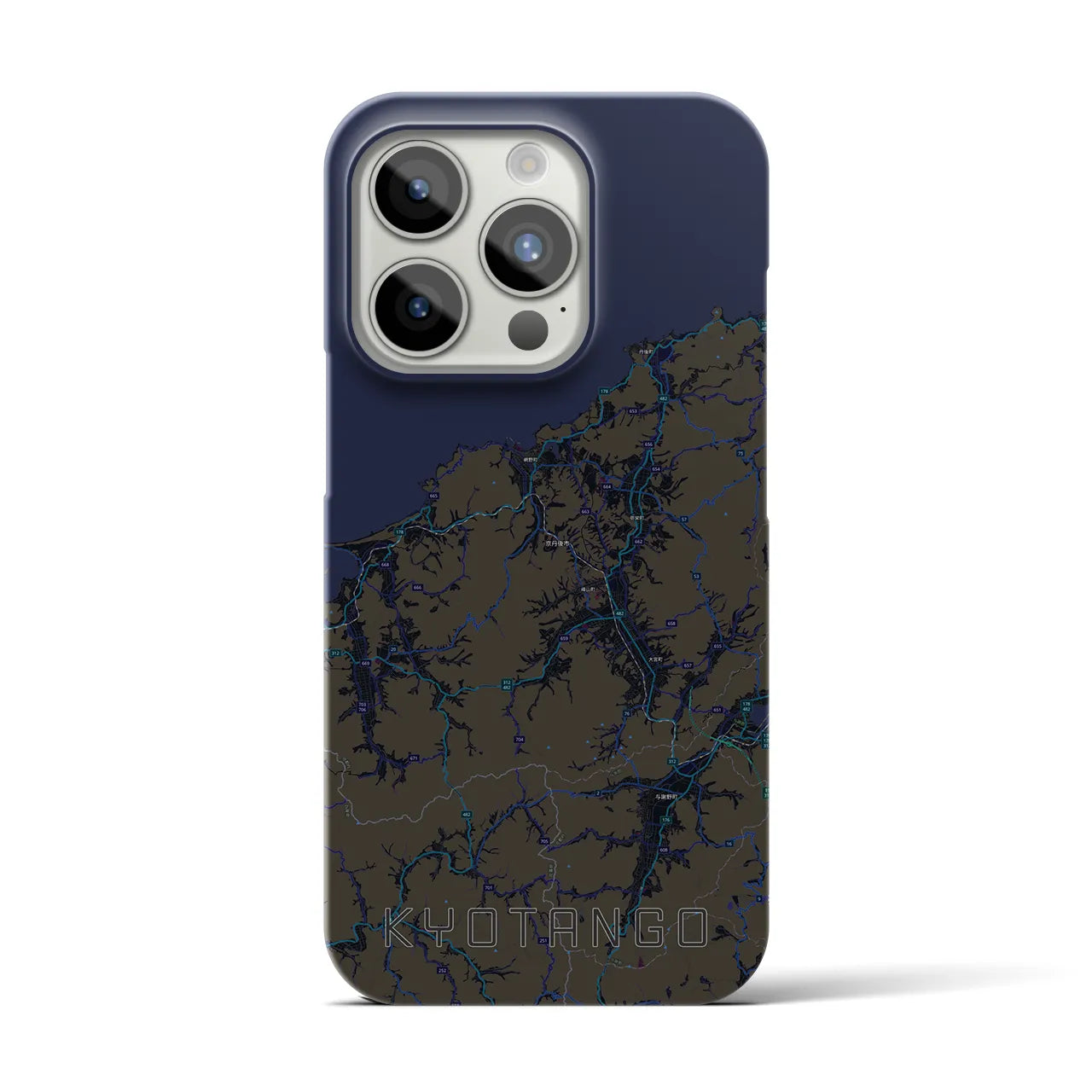 【京丹後(京都府)】地図柄iPhoneケース(バックカバータイプ)