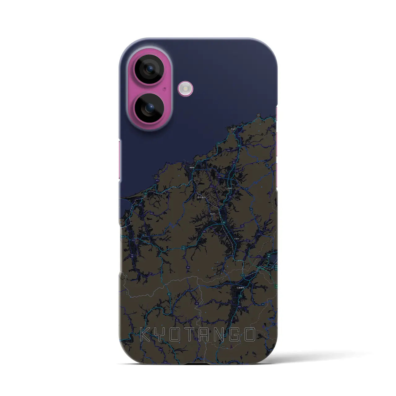 【京丹後(京都府)】地図柄iPhoneケース(バックカバータイプ)