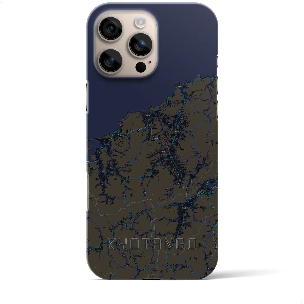 【京丹後(京都府)】地図柄iPhoneケース(バックカバータイプ)