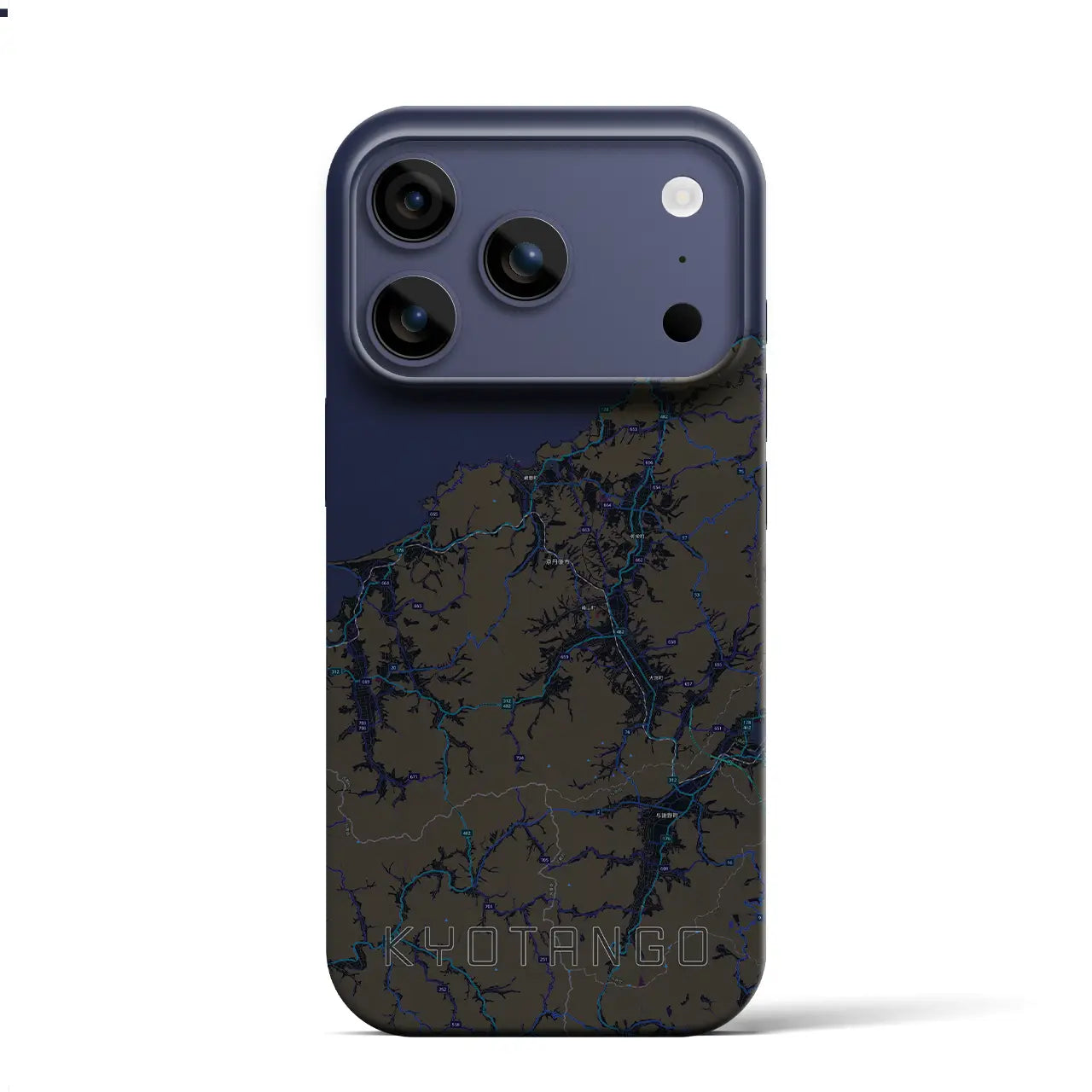 【京丹後(京都府)】地図柄iPhoneケース(バックカバータイプ)