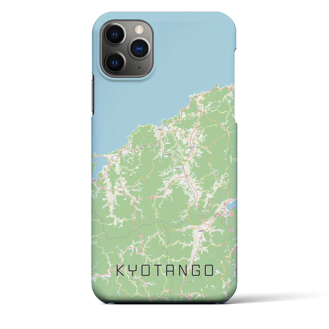 【京丹後(京都府)】地図柄iPhoneケース(バックカバータイプ)