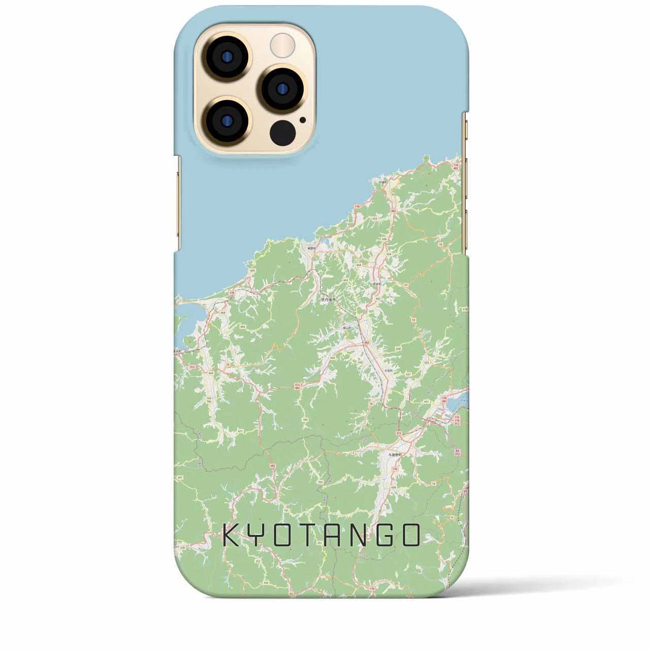 【京丹後(京都府)】地図柄iPhoneケース(バックカバータイプ)