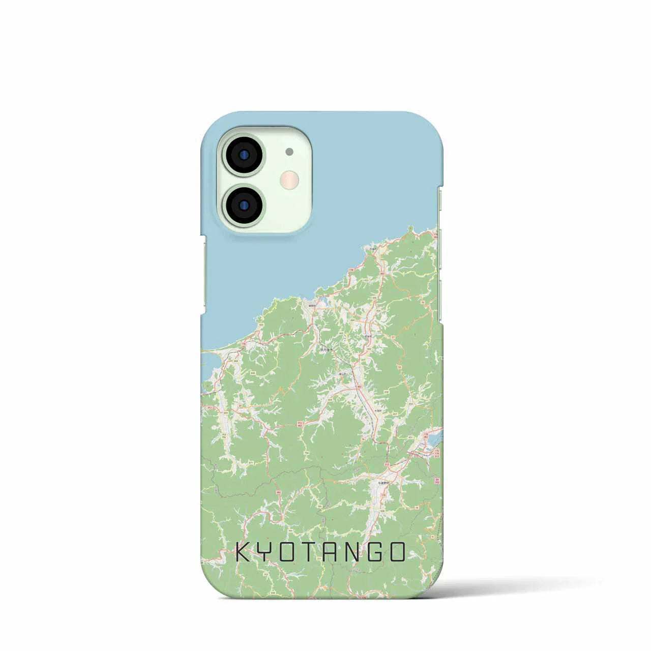 【京丹後(京都府)】地図柄iPhoneケース(バックカバータイプ)