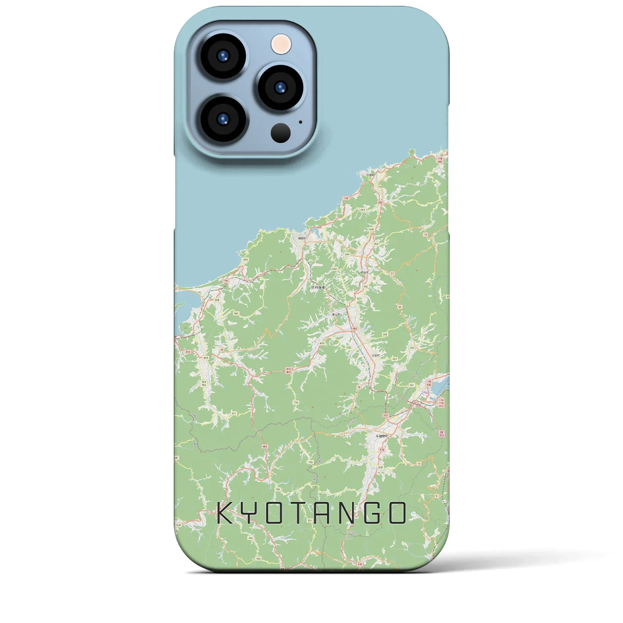 【京丹後(京都府)】地図柄iPhoneケース(バックカバータイプ)