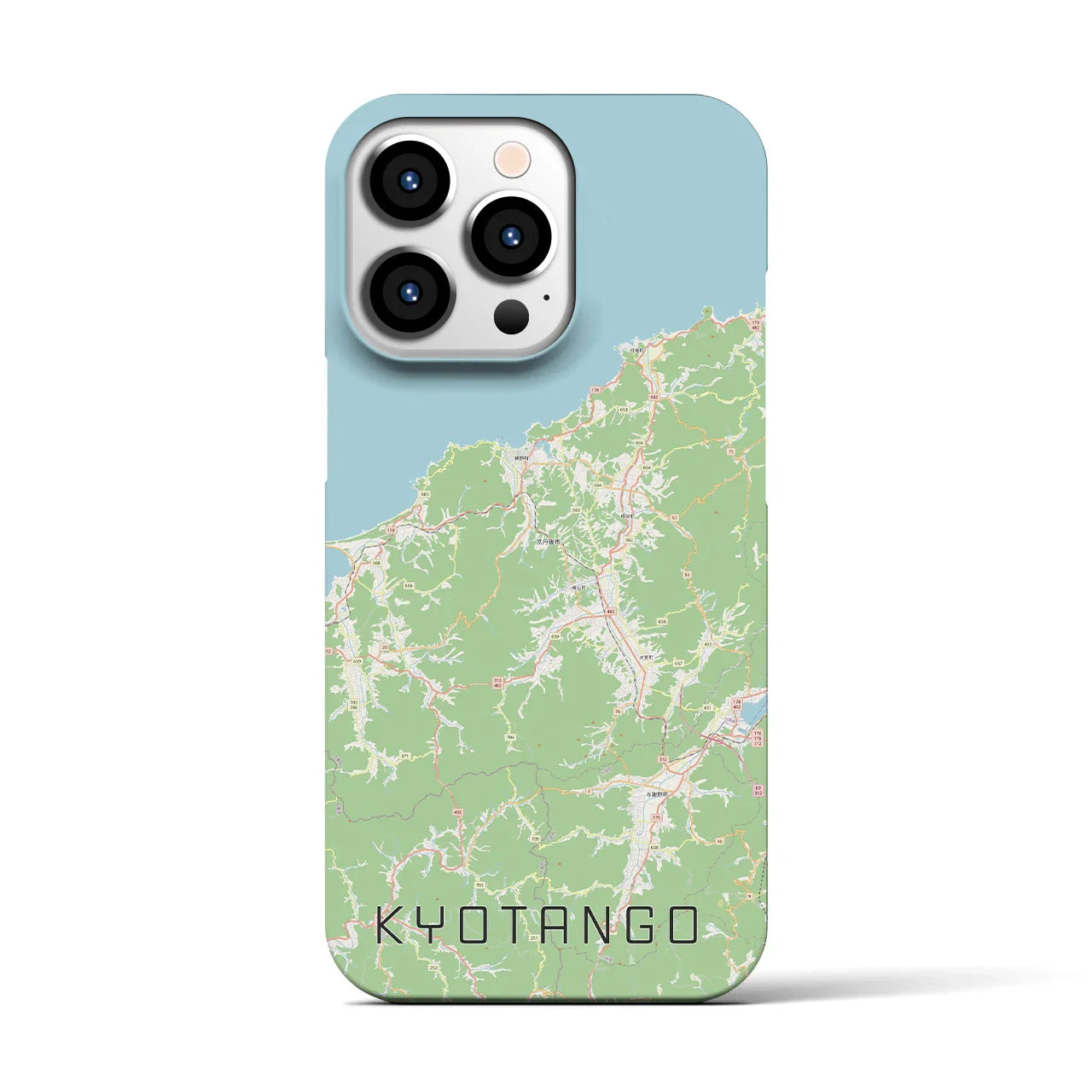 【京丹後(京都府)】地図柄iPhoneケース(バックカバータイプ)
