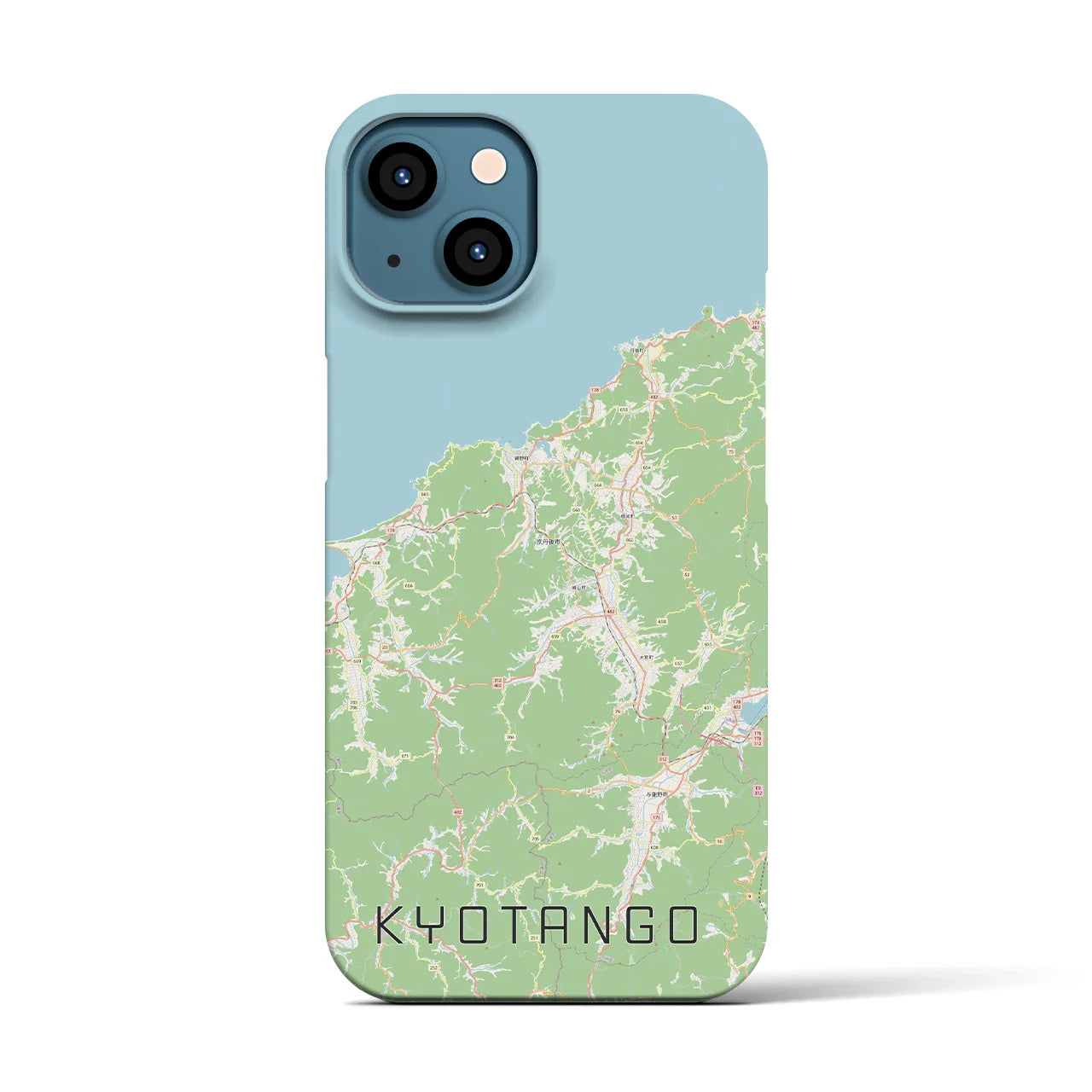 【京丹後(京都府)】地図柄iPhoneケース(バックカバータイプ)