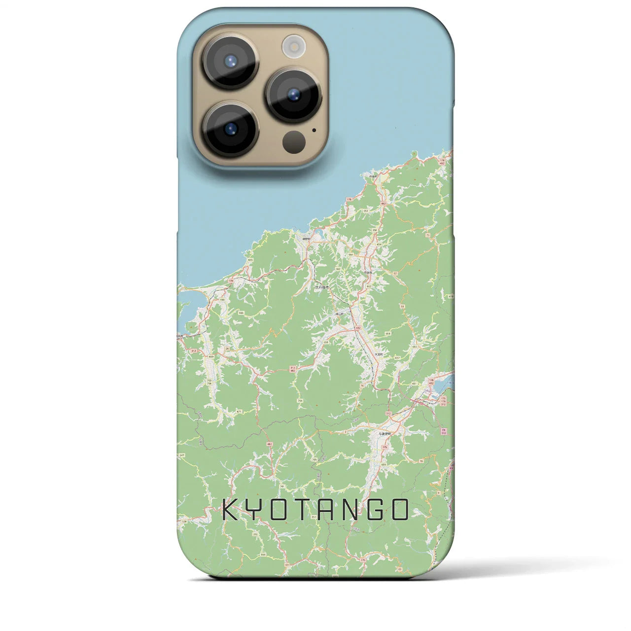 【京丹後(京都府)】地図柄iPhoneケース(バックカバータイプ)