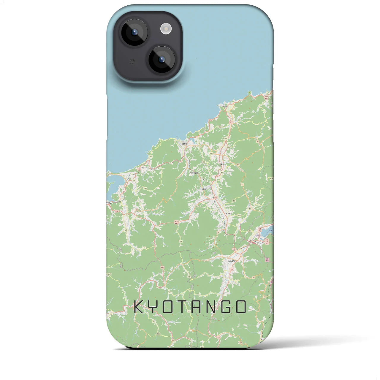 【京丹後(京都府)】地図柄iPhoneケース(バックカバータイプ)