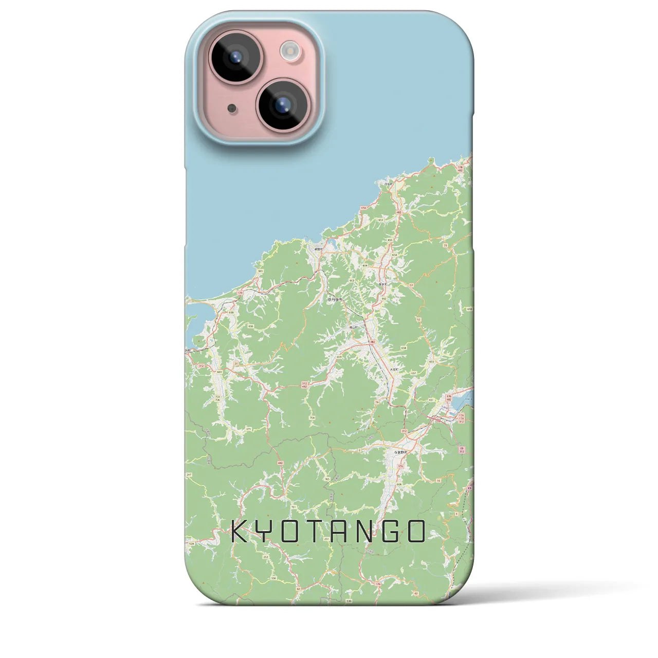 【京丹後(京都府)】地図柄iPhoneケース(バックカバータイプ)