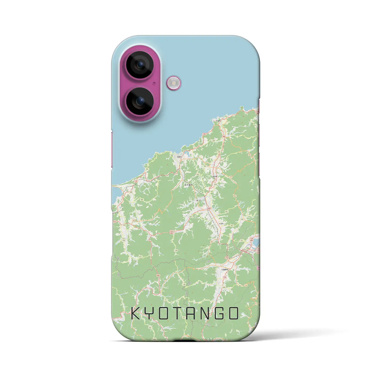 【京丹後(京都府)】地図柄iPhoneケース(バックカバータイプ)