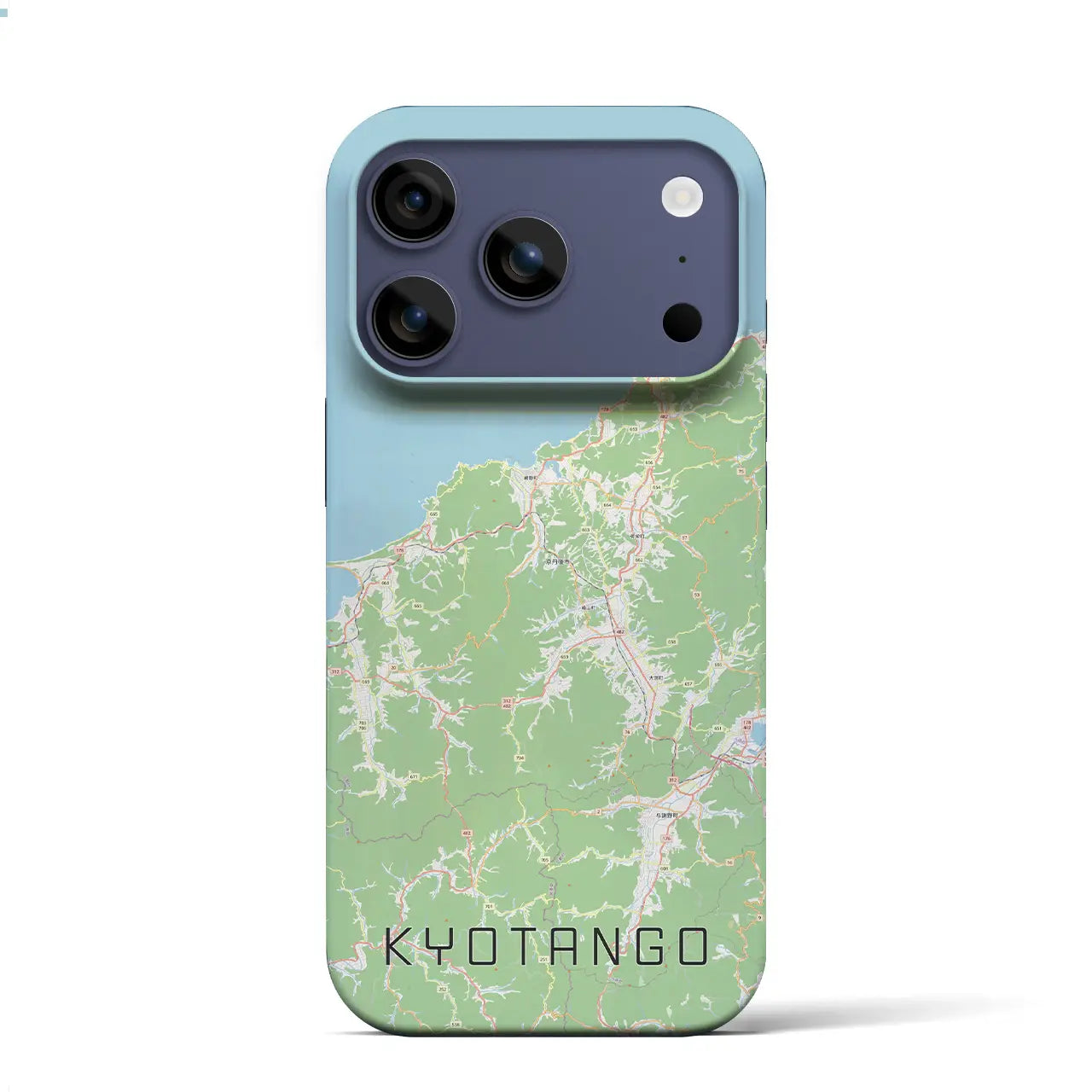 【京丹後(京都府)】地図柄iPhoneケース(バックカバータイプ)