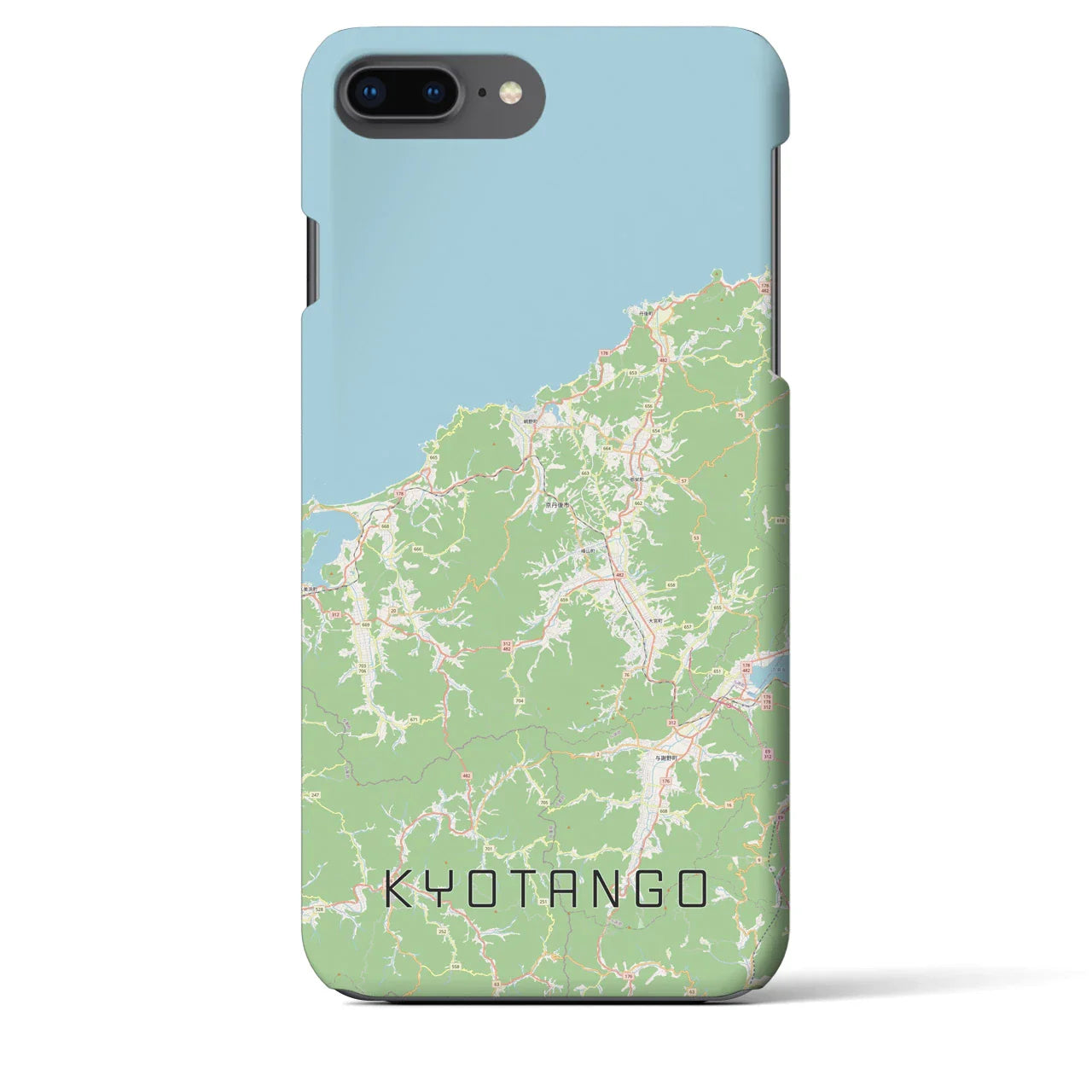 【京丹後(京都府)】地図柄iPhoneケース(バックカバータイプ)