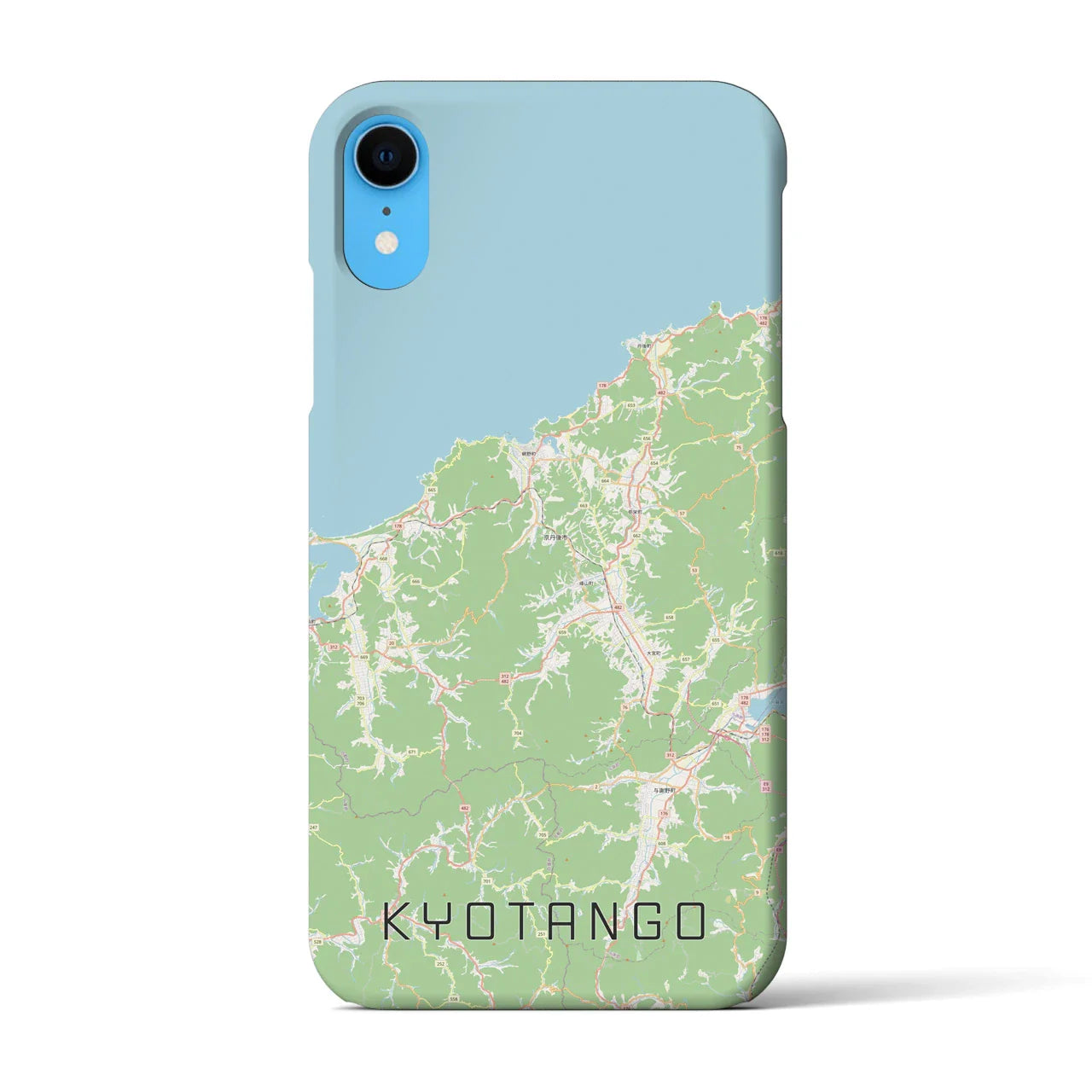 【京丹後(京都府)】地図柄iPhoneケース(バックカバータイプ)